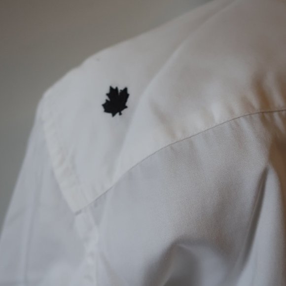 Womens Jared Lang White Black Designer Long Sleeve Button-Up Shirt S/P * - Picture 11 of 15